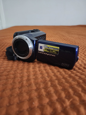 I heard someone say once that the reason old cameras are so popular now is because when we were kids this is all we had for media. So when we imagined the future, we imagined videos of it in 360p. So recording our adult lives with our old cameras is kind of like fulfilling that prophecy. I think that's kinda cool. photo of sony dcr-sr47 camera
