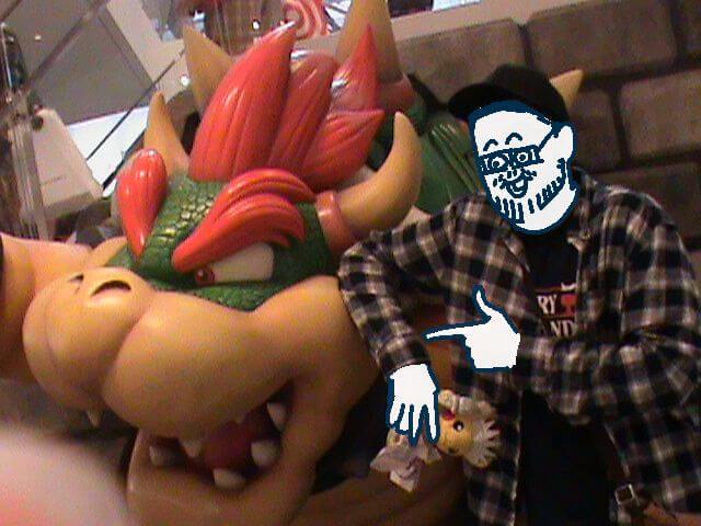 me standing next to Bowser